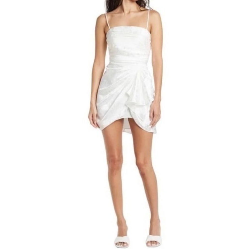 Ronny Kobo June White Silk Dress